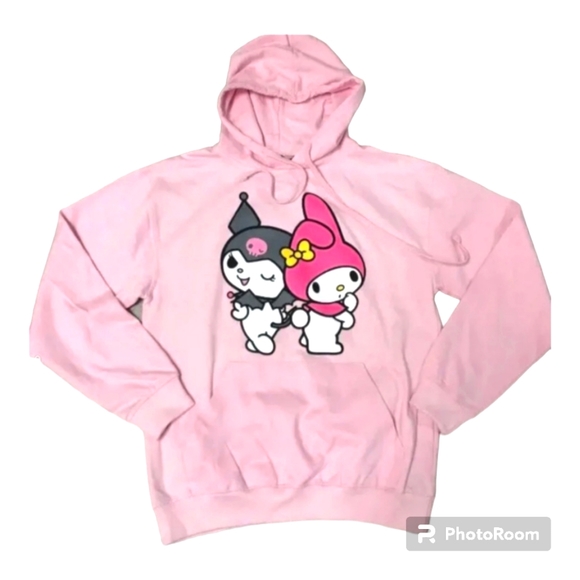 Sanrio Sweaters - New Sanrio Kuromi My Melody Sanrio Pink Hoodie Hoody Fleece lined XL Women